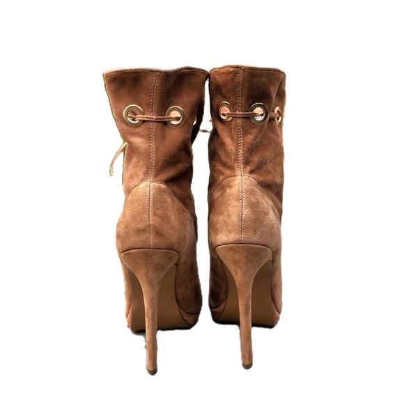 Steve Madden Cavalier Suede Peep Toe Ankle Booties 7.5 - Picture 7 of 10